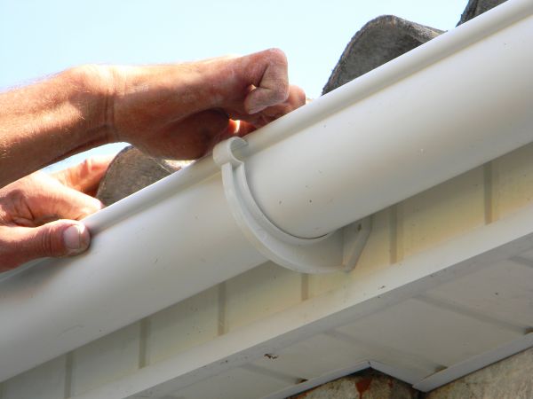 Plastic Gutter Repair in Cornelius
