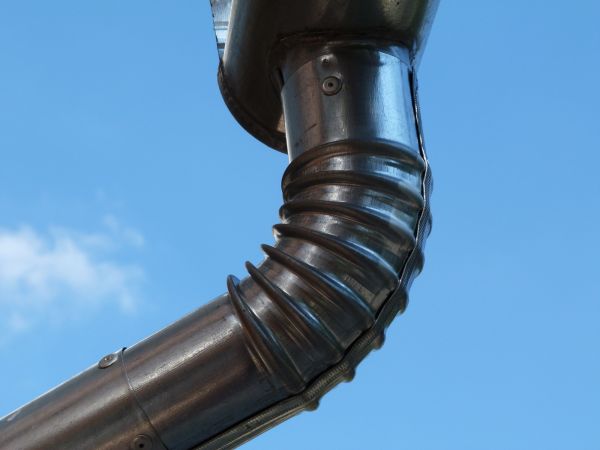 Metal Downspout Installation in Cornelius